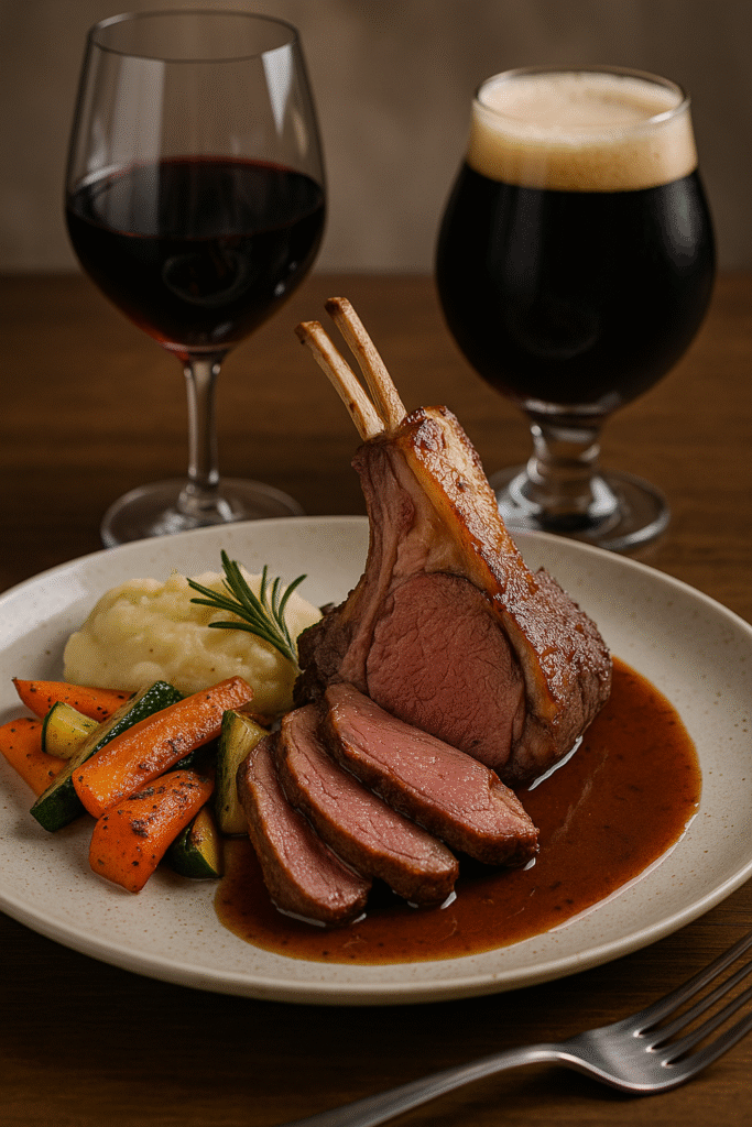 Harmonização Perfeita: Vinhos e Cervejas que Elevam o Sabor do Cordeiro